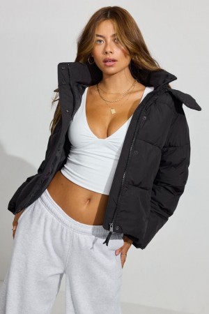 Black Garage Perfect Women Down Jackets | A-3154206