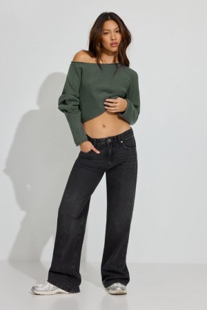 Black Garage Slouchy Women Jeans | A-5703691