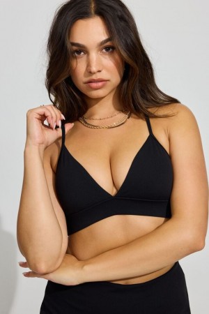 Black Garage Softactive Triangle Women Bra | A-2079641