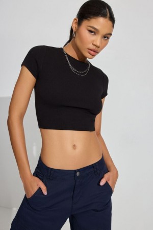 Black Garage Stormi Women T Shirts | A-0194625