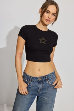 Black Garage Stormi Women T Shirts | A-3548126