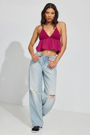 Blue Garage Baggy Women Jeans | A-7051698