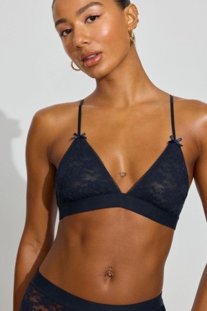Blue Garage Lace Women Bralettes | A-7048965