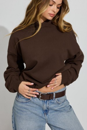 Brown Garage Ultrafleece Women Hoodie | A-4671320