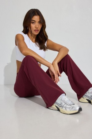 Burgundy Garage Softactive Flare Women Leggings | A-9286701