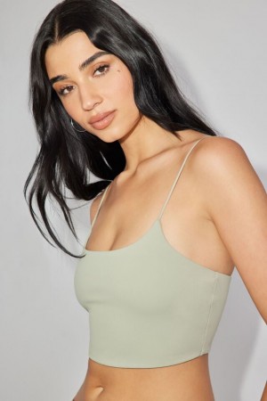 Green Garage Eva Cropped Cami Women Tank Top | A-2084573