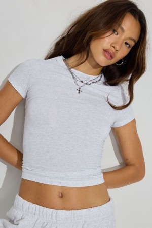 Grey Garage Estelle Longline Women T Shirts | A-7168539