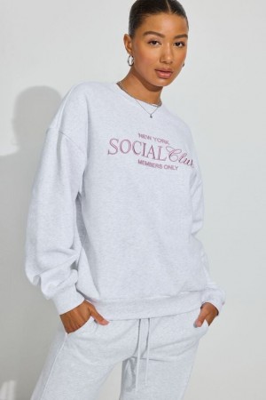 Grey Garage Ultrafleece Women Sweatshirts | A-4327986