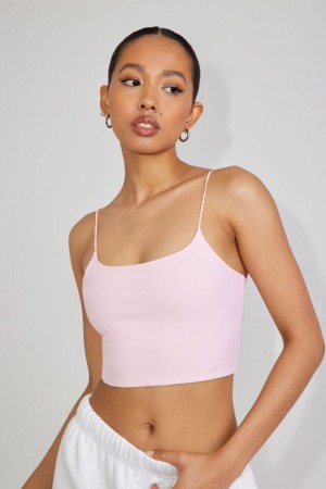 Pink Garage Eva Cropped Cami Women Tank Top | A-4807312