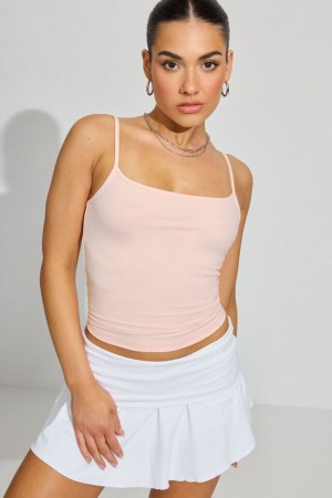 Pink Garage Sleek Scoop Cami Women Tank Top | A-2389076