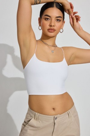White Garage Eva Cropped Cami Women Tank Top | A-2934106