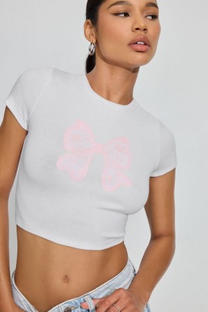White Garage Stormi Women T Shirts | A-5421396