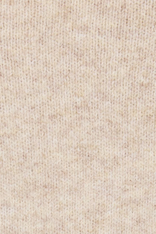 Beige Garage Spongy Off Shoulder Women Sweater | A-5312847