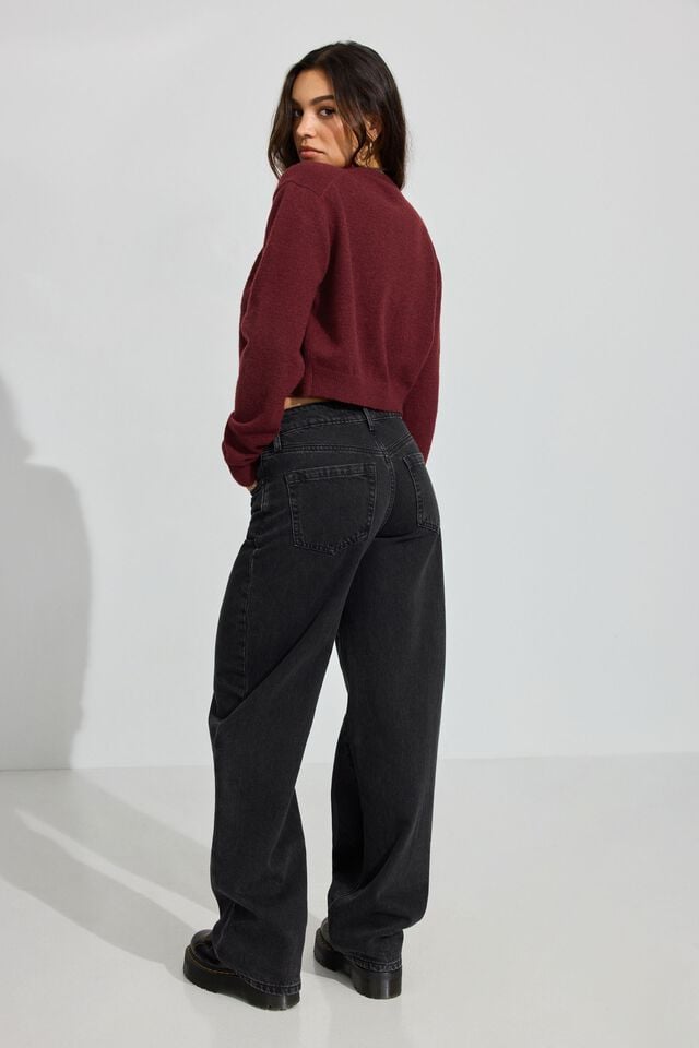 Black Garage Baggy Women Jeans | A-3409657