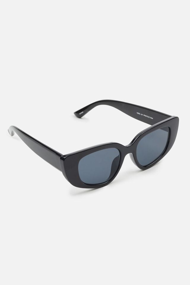 Black Garage Chunky Cat Eye Women Sunglasses | A-1635249