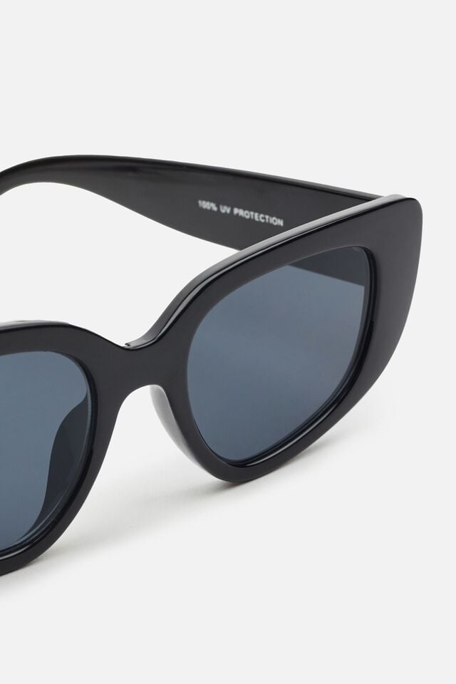 Black Garage Chunky Cat Eye Women Sunglasses | A-1635249