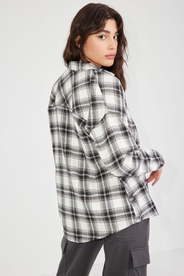 Black Garage Dylan Button Up Women Long Sleeve | A-8451076