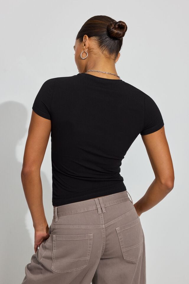 Black Garage Estelle Longline Women T Shirts | A-3419086