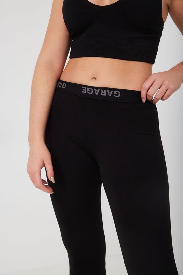 Black Garage Favorite High Rise Women Leggings | A-0281745