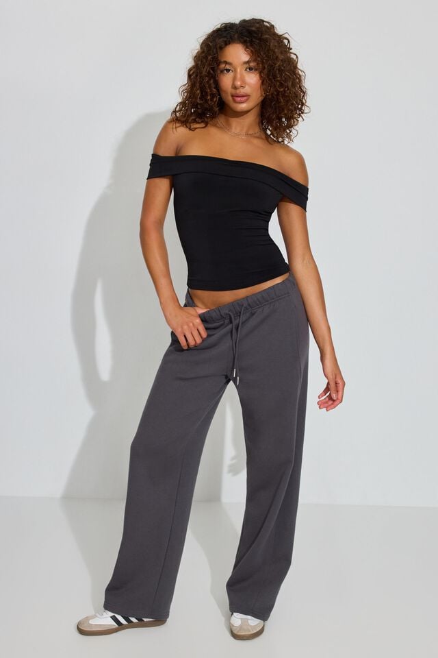 Black Garage Fiona Off Shoulder Women T Shirts | A-7135204