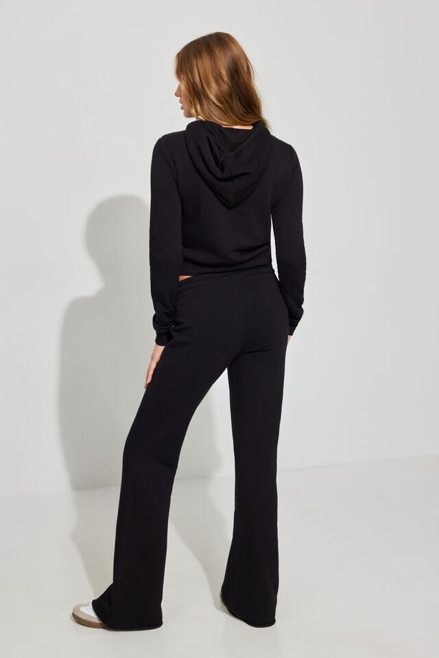 Black Garage Flare Women Joggers | A-4982501