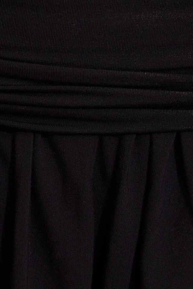 Black Garage Flowy Knit Mini Women Skorts | A-2871695