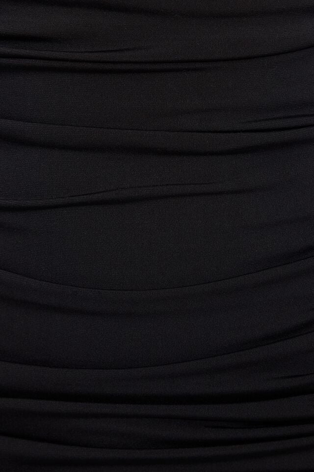Black Garage Low Back Tie Mini Women Dress | A-8927163