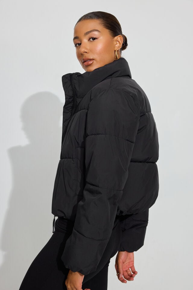 Black Garage Mini Women Down Jackets | A-2431976