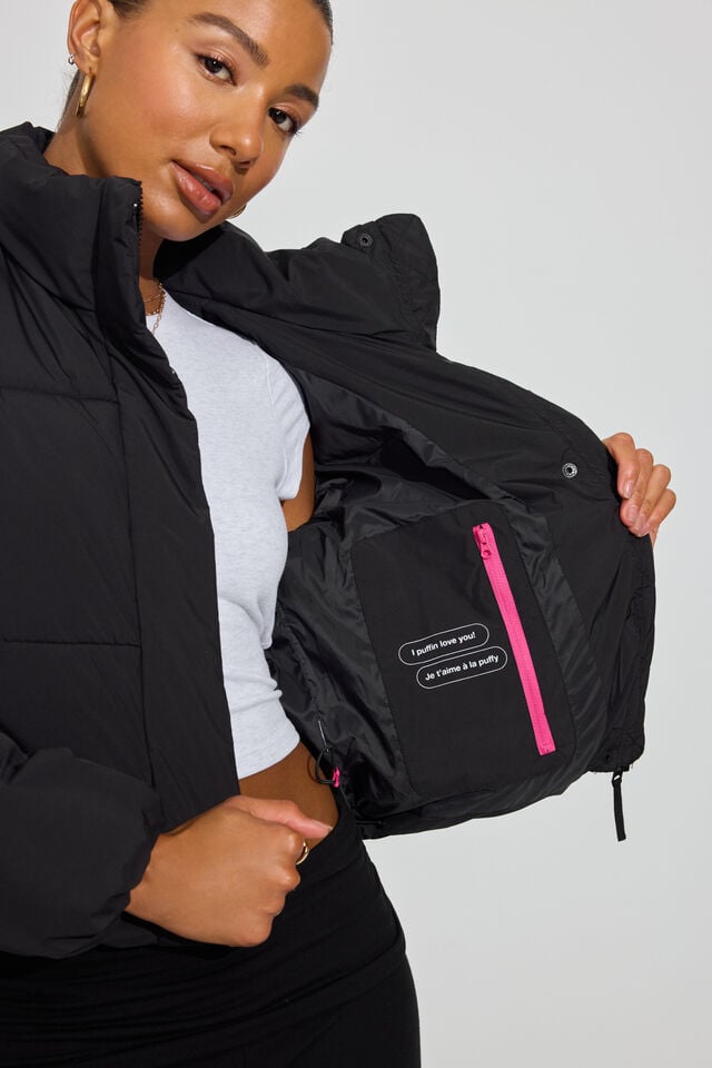 Black Garage Mini Women Down Jackets | A-2431976