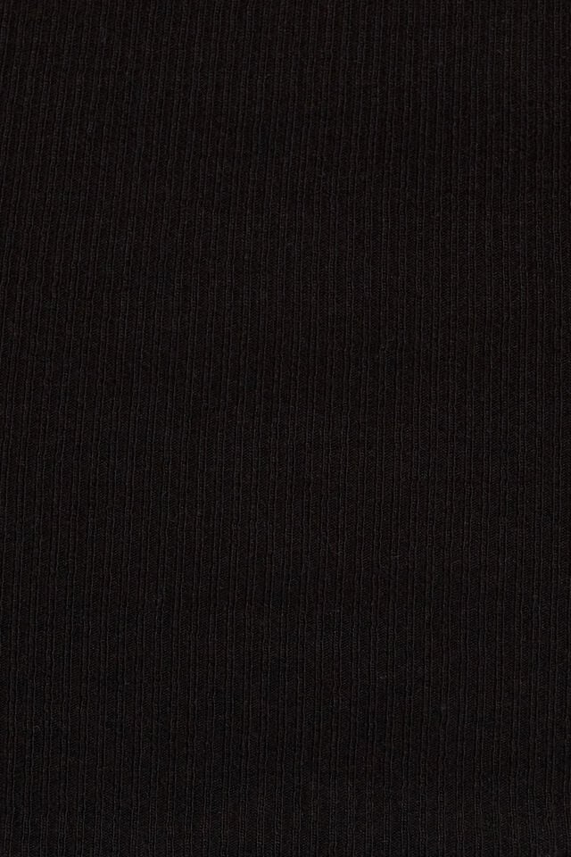 Black Garage Scoop Neck Ribbed Women Tank Top | A-0816452