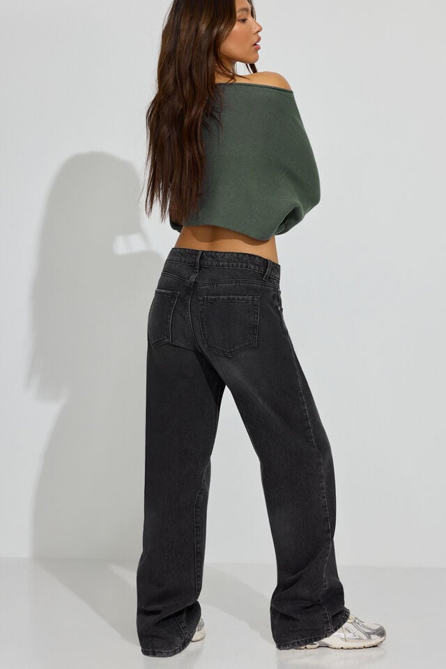 Black Garage Slouchy Women Jeans | A-5703691