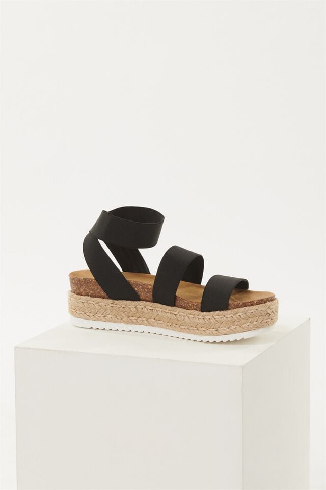 Black Garage Steve Madden Kimmie Platform Women Sandals | A-0197634
