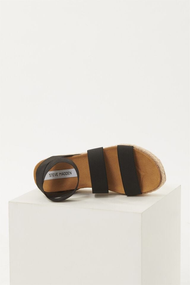 Black Garage Steve Madden Kimmie Platform Women Sandals | A-0197634