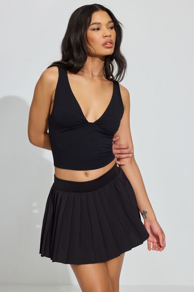 Black Garage Tessa Tennis Women Skorts | A-0853479