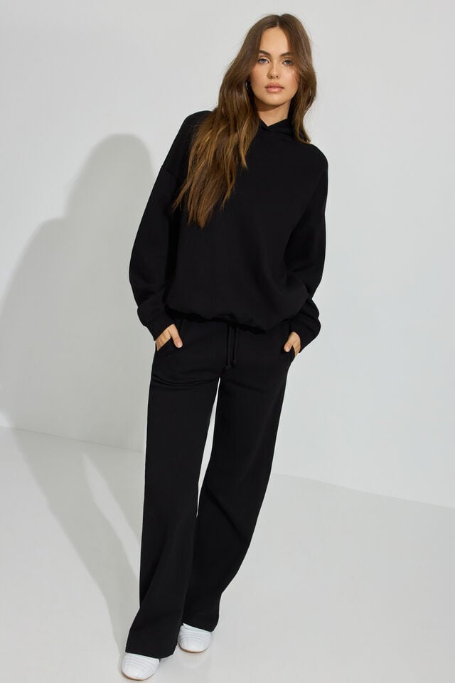 Black Garage Ultrafleece Women Hoodie | A-0523674