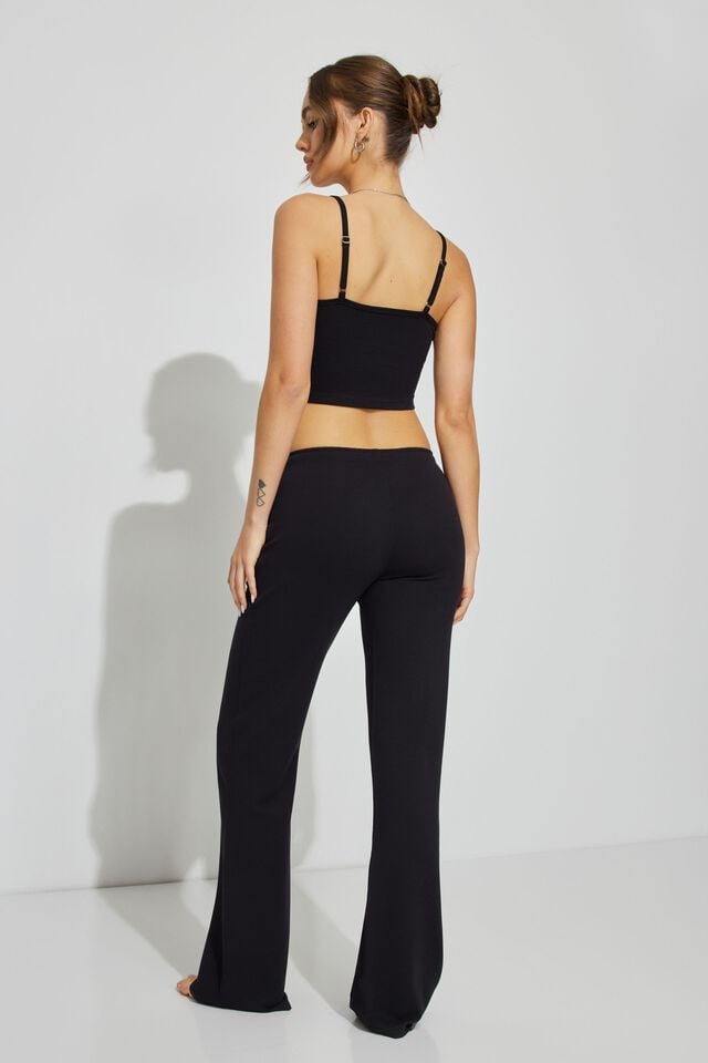 Black Garage Waffle Pant Women Pants | A-7905186