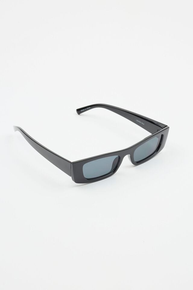 Black / Grey Garage Slim 90's Women Sunglasses | A-7160452