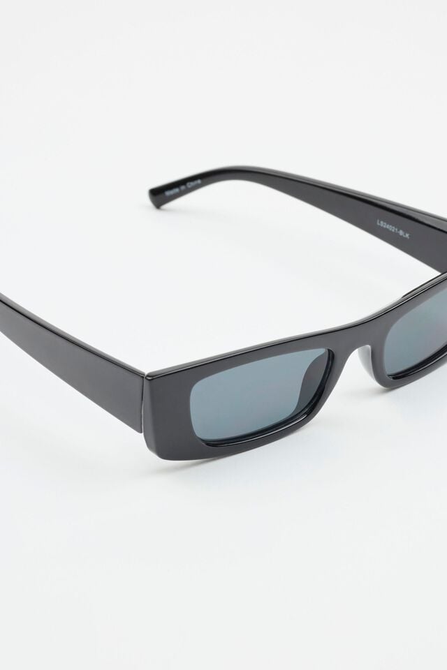 Black / Grey Garage Slim 90's Women Sunglasses | A-7160452