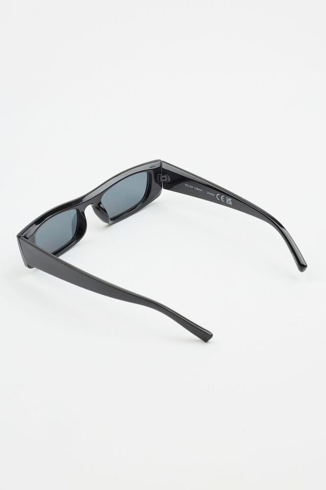 Black / Grey Garage Slim 90's Women Sunglasses | A-7160452
