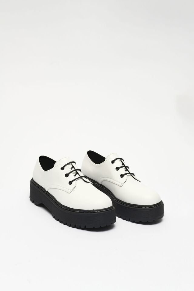 Black / White Garage Steve Madden Brenton Platform Women Platform Shoes | A-8915247