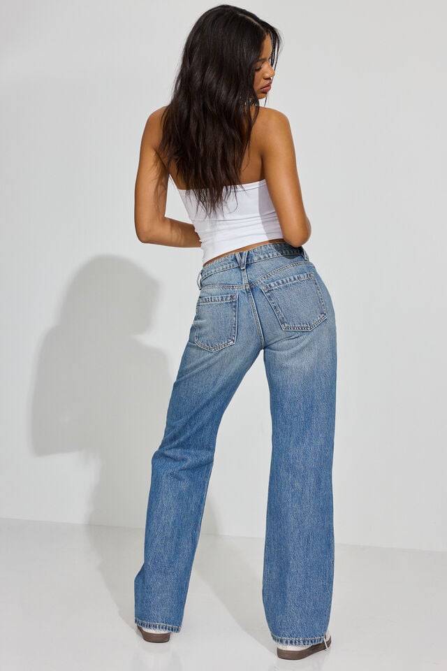 Blue Garage 90s Straight Women Jeans | A-1643527
