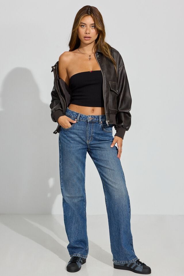 Blue Garage 90s Straight Women Jeans | A-4859627