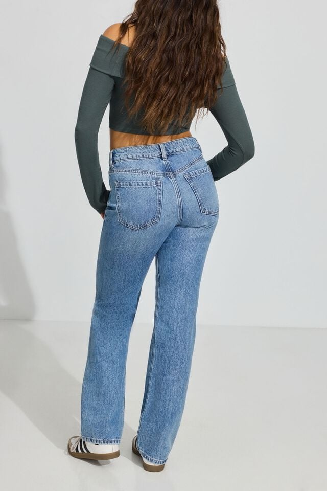 Blue Garage 90s Straight Women Jeans | A-6093421