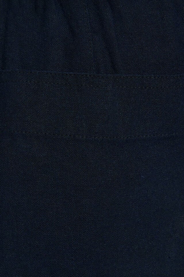 Blue Garage Baggy Linen Women Pants | A-8935126