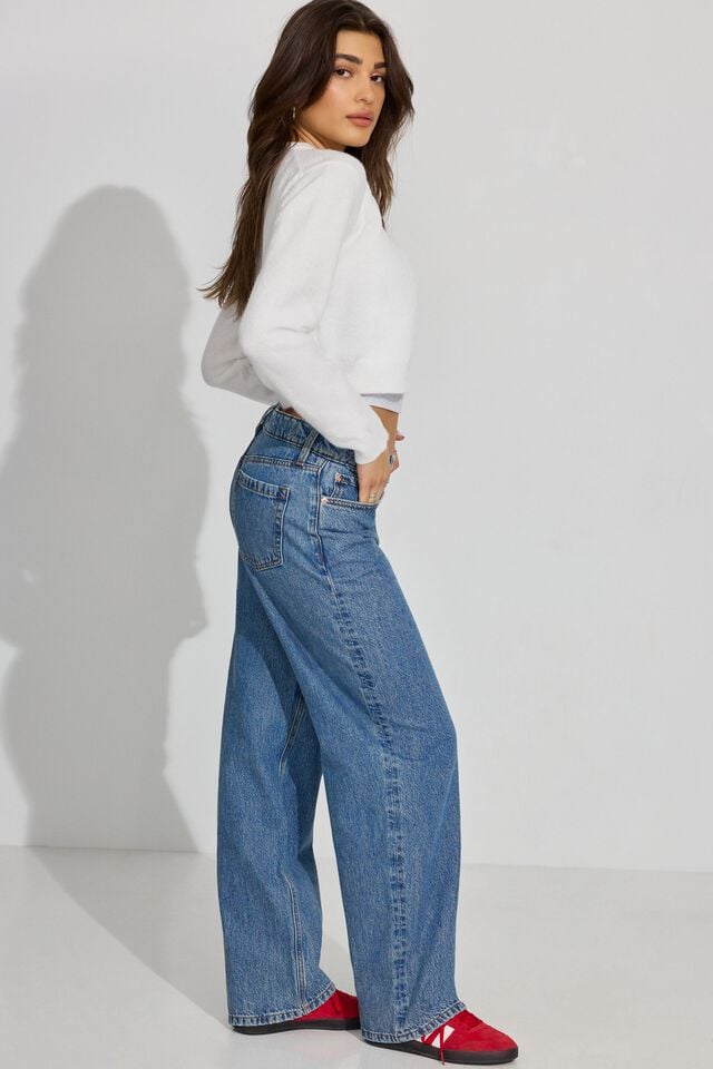 Blue Garage Baggy Women Jeans | A-0741926