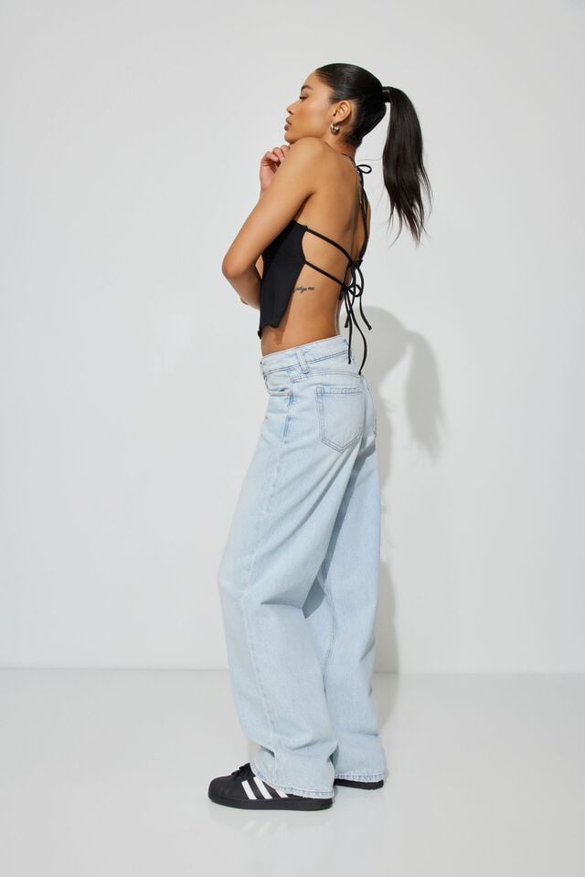 Blue Garage Baggy Women Jeans | A-5904613