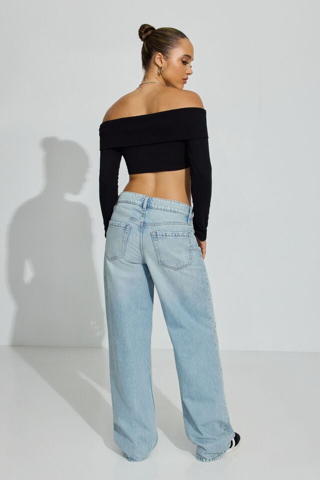 Blue Garage Baggy Women Jeans | A-7950216