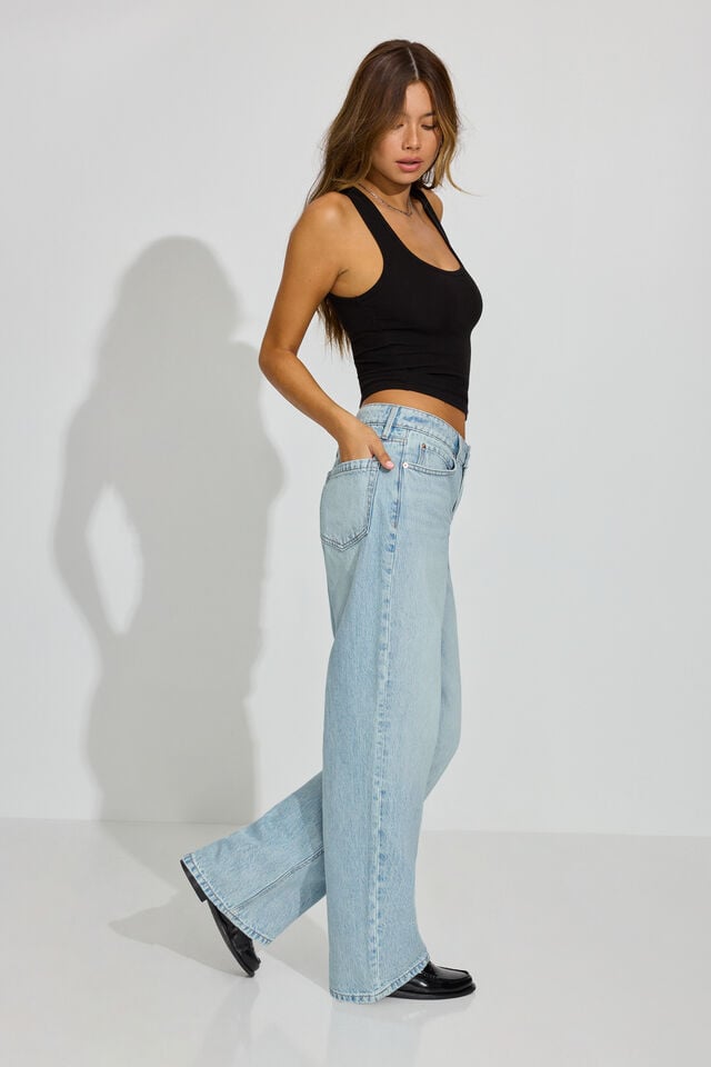 Blue Garage Baggy Women Jeans | A-9128045