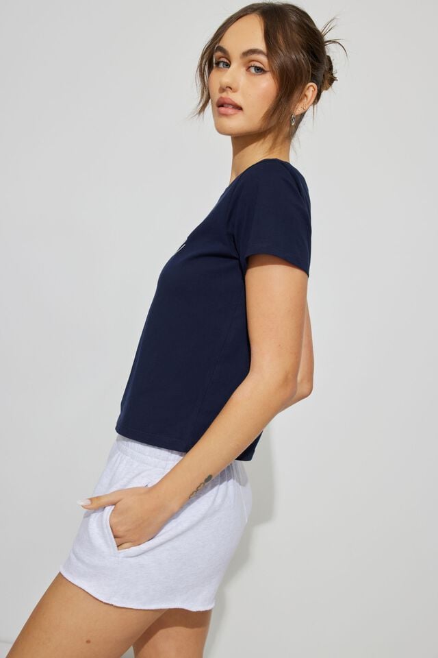 Blue Garage Boxy Women T Shirts | A-6310294