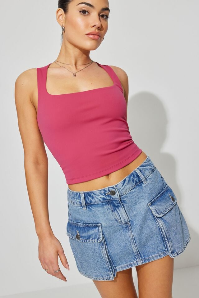 Blue Garage Denim Women Skorts | A-5643912